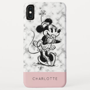 Minnie Mouse   Pink Marble - Add Your Name iPhone XS Max Case