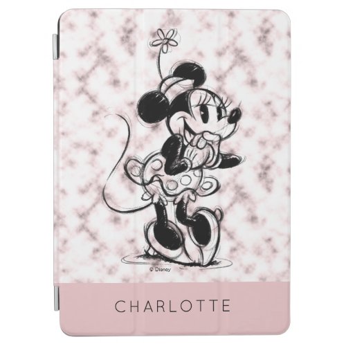 Minnie Mouse  Pink Marble _ Add Your Name iPad Air Cover