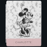 Minnie Mouse | Pink Marble - Add Your Name iPad Smart Cover<br><div class="desc">This trendy white marble design features classic Minnie Mouse.</div>