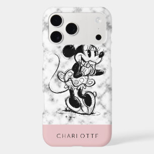 Minnie Mouse Pink Marble - Add Your Name iPhone 17 Pro Max Case
