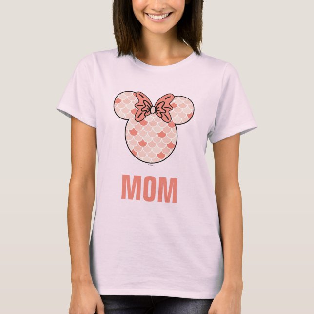 Minnie Mouse | Pink Mermaid Birthday T-Shirt (Front)