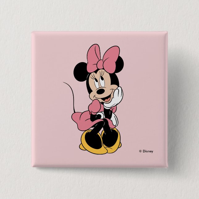 Minnie Mouse | Posing in Pink Button (Front)