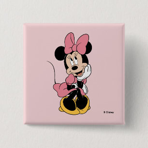 Minnie Mouse   Posing in Pink Button