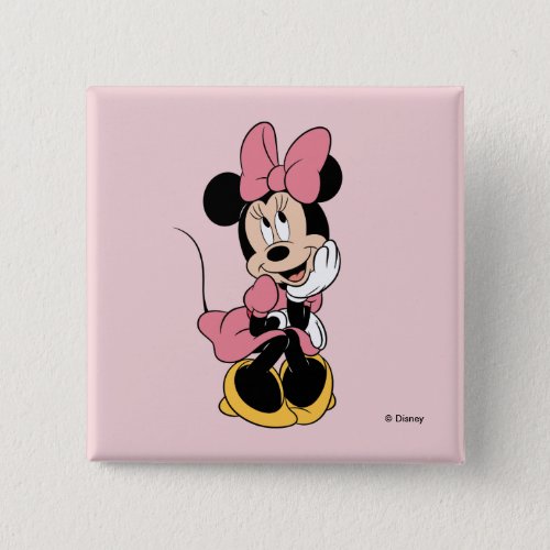 Minnie Mouse  Posing in Pink Button