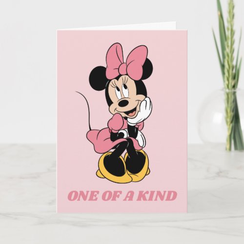 Minnie Mouse  Posing in Pink Card