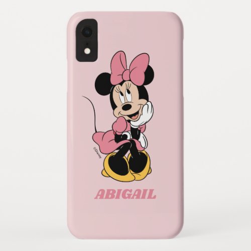 Minnie Mouse  Posing in Pink iPhone XR Case