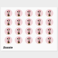 Minnie Mouse Golden Days Trend Sticker, Zazzle