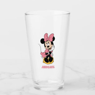 Minnie Mouse   Posing in Pink Glass