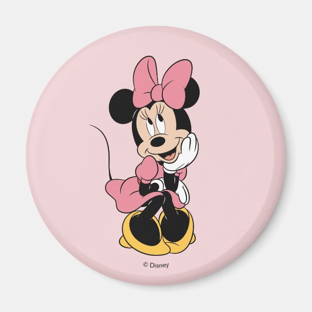 Minnie Mouse | Posing in Pink Magnet (Front)