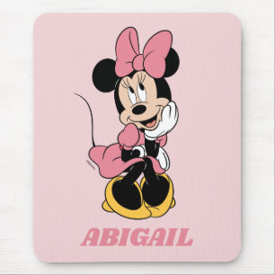 Minnie Mouse   Posing in Pink Mouse Pad