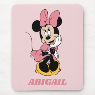Minnie Mouse   Posing in Pink Mouse Pad