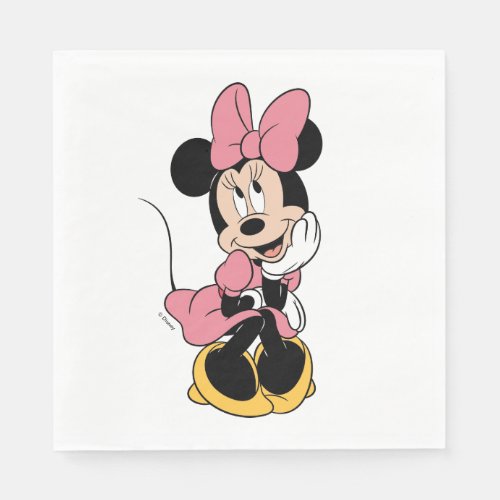 Minnie Mouse  Posing in Pink Napkins