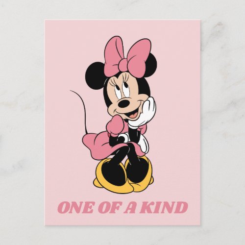 Minnie Mouse  Posing in Pink Postcard