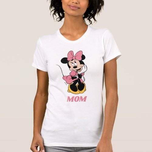 Minnie Mouse  Posing in Pink T_Shirt