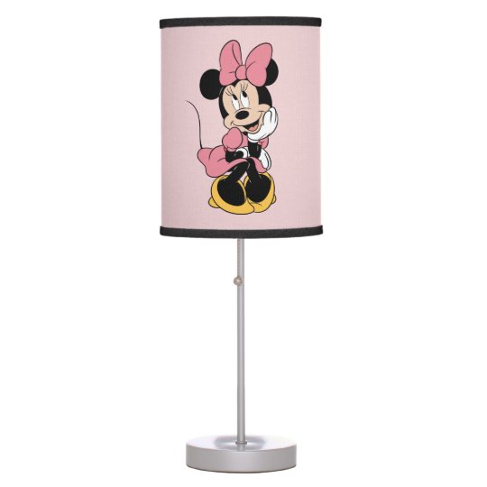 Minnie Mouse | Posing in Pink Table Lamp | Zazzle.com