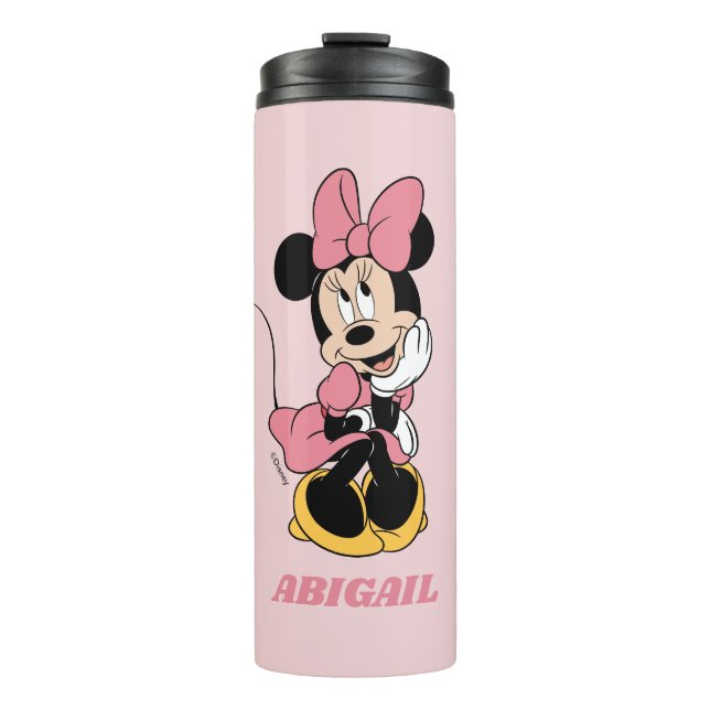Minnie Mouse | Posing in Pink Thermal Tumbler (Front)