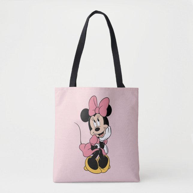 Minnie Mouse | Posing in Pink Tote Bag (Front)