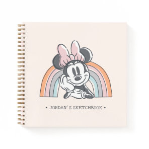 Minnie Mouse Rainbow | Add Your Name Sketch Notebook