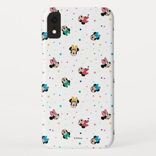 Minnie Mouse Rainbow Bow Pattern Case-Mate iPhone Case | Zazzle.com