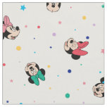 Minnie Mouse Rainbow Bow Pattern Fabric
