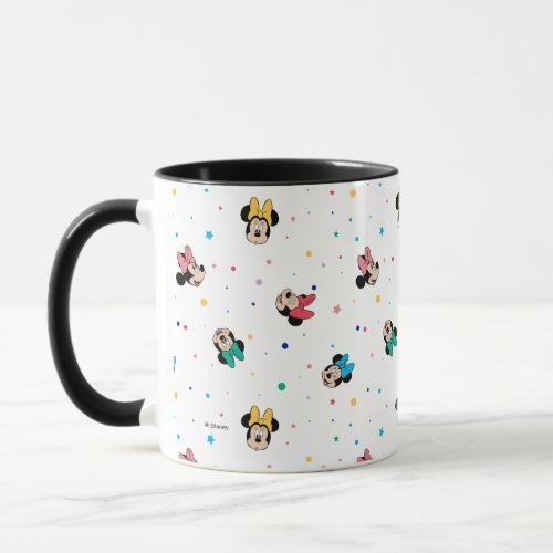 Minnie Mouse Rainbow Bow Pattern Mug