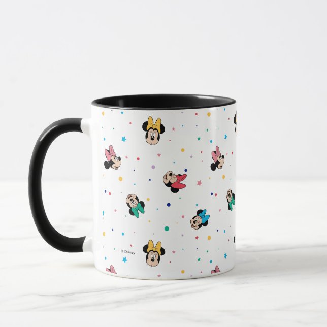 Minnie Mouse Rainbow Bow Pattern Mug (Left)