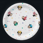 Minnie Mouse Rainbow Bow Pattern Paper Plates<br><div class="desc">Add a splash of colorful Disney magic with this Minnie Mouse rainbow bow pattern! Featuring Minnie’s iconic bows in a vibrant rainbow palette, this fun and playful design is perfect for Disney fans who love bright, cheerful aesthetics. The repeating pattern creates a whimsical and stylish look, making it great for...</div>