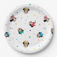 Minnie Mouse Rainbow Bow Pattern