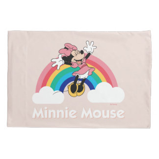 Minnie Mouse | Rainbow & Clouds Pillow Case