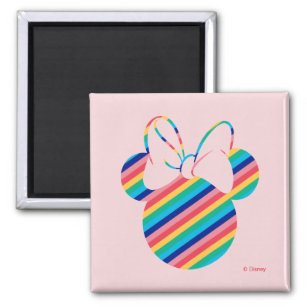 Minnie Mouse Rainbow Icon Magnet