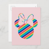 Minnie Mouse Rainbow Icon Postcard (Front/Back)