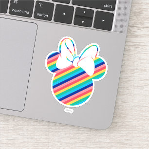 Minnie Mouse Rainbow Icon Sticker