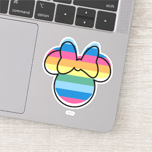 Minnie Mouse   Rainbow Icon Sticker