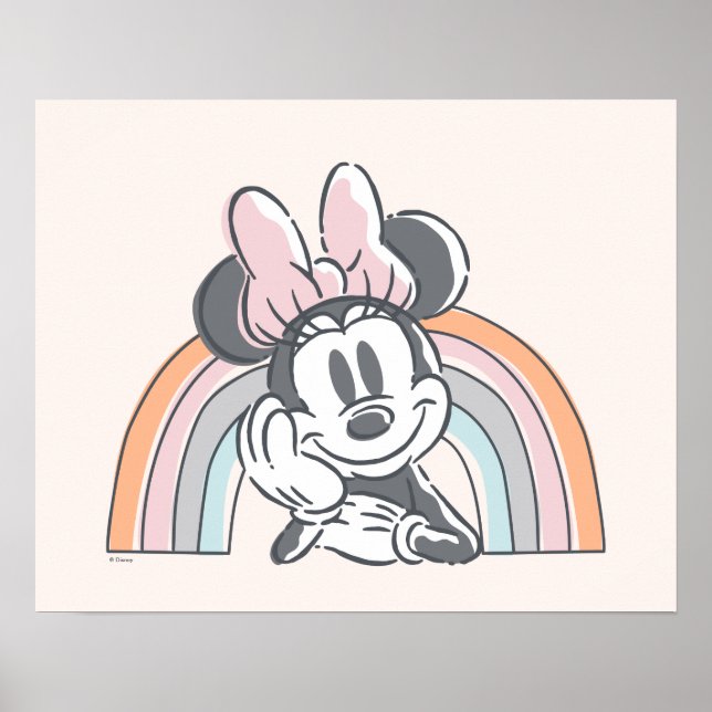 Minnie Mouse Rainbow Poster (Front)
