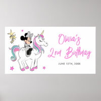 Minnie Mouse | Rainbow Unicorn Girls Birthday