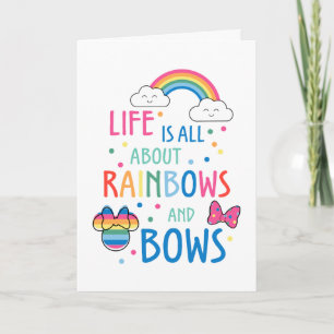 Minnie Mouse   Rainbows and Bows Card