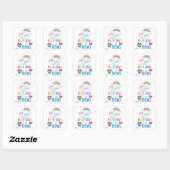 Minnie Mouse | Rainbows and Bows Square Sticker (Sheet)