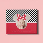 Minnie Mouse - Red | Baby's 1st Christmas - Photo Canvas Print<br><div class="desc">Celebrate your child's first Christmas with this sweet canvas featuring Minnie's iconic head. Personalize by adding your favorite photo and child's name and year.</div>