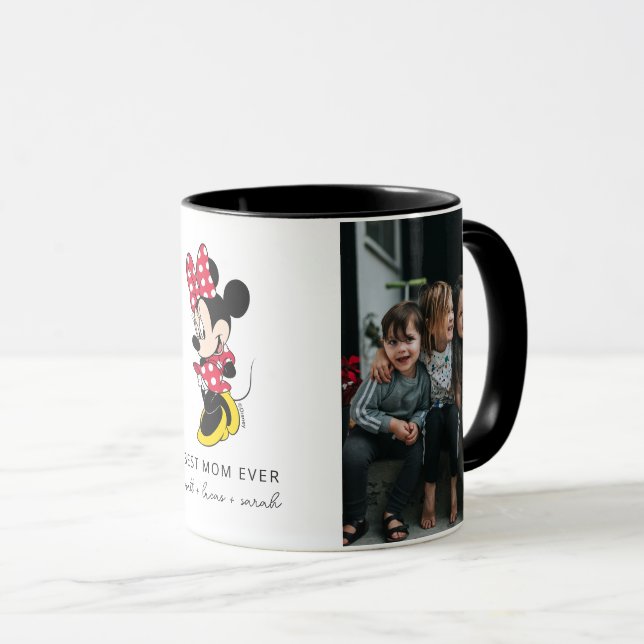Minnie Mouse Red Polka Dot Dress | Best Mom Ever Mug (Front Right)