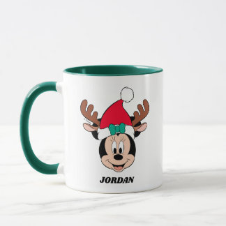 Minnie Mouse | Reindeer Ears & Santa Hat Mug