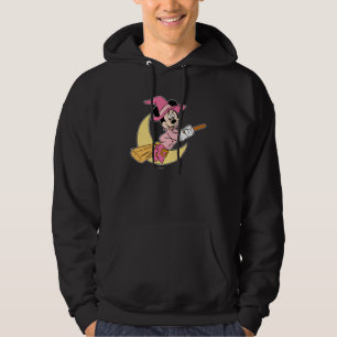 Minnie Mouse Riding Witch Broom Hoodie