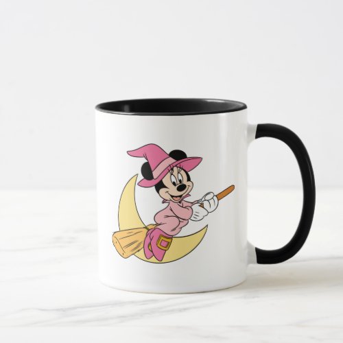 Minnie Mouse Riding Witch Broom Mug
