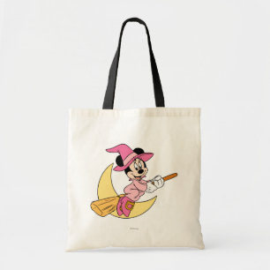 Minnie Mouse Riding Witch Broom Tote Bag