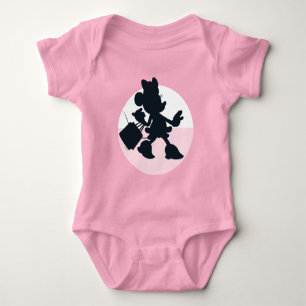 Minnie Mouse Shopping Silhouette Baby Bodysuit