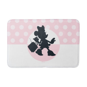 Minnie Mouse Shopping Silhouette Bath Mat
