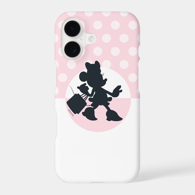 Minnie Mouse Shopping Silhouette Case-Mate iPhone Case (Back)
