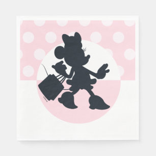Minnie Mouse Shopping Silhouette Napkins