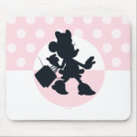Minnie Mouse Shopping Silhouette Pad<br><div class="desc">Chic, playful, and full of personality, this stylish silhouette artwork captures Minnie Mouse mid-stride with shopping bag in hand, ready for a fabulous day out. Set against soft pink polka dots and a bold circular backdrop, the design feels modern, fun, and effortlessly fashionable. Perfect for customizable Zazzle products like apparel,...</div>