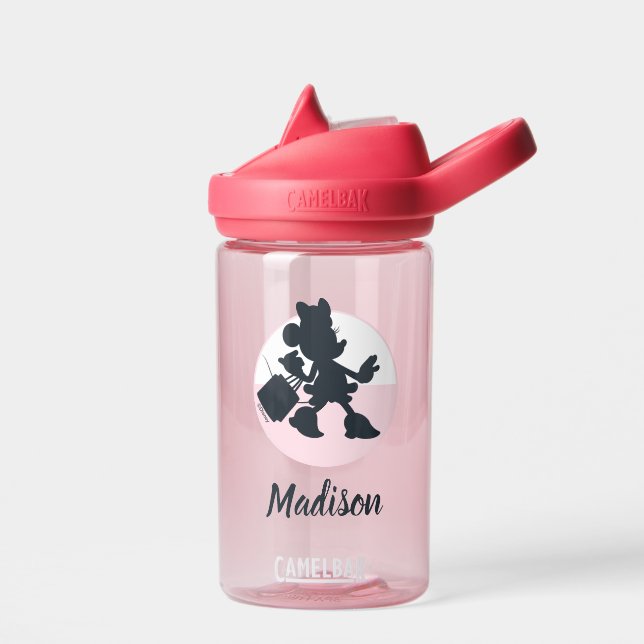 Minnie Mouse Shopping Silhouette Water Bottle (Left)