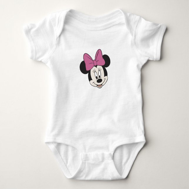 Minnie Mouse Smiling Baby Bodysuit (Front)